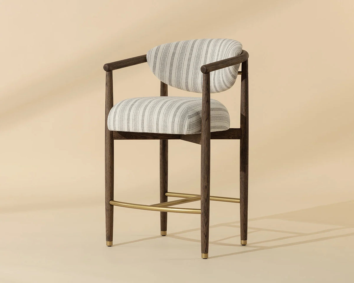 Sigrid Counter Stool - Antique Brown - Gifford Script