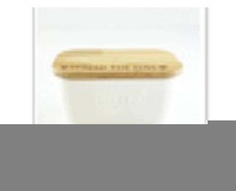 White Butter Dish - Jersey Cow