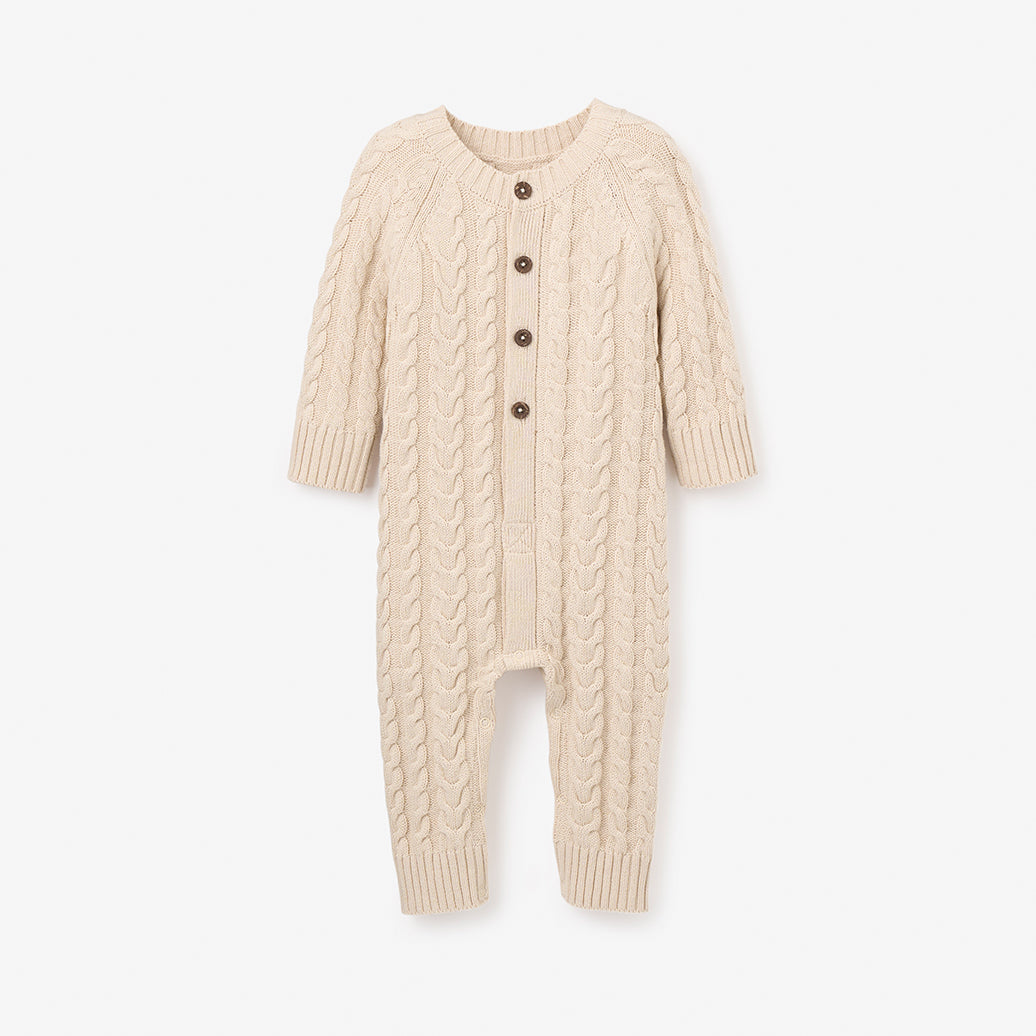 3-6M Rainy Day Horseshoe Cable Jumpsuit