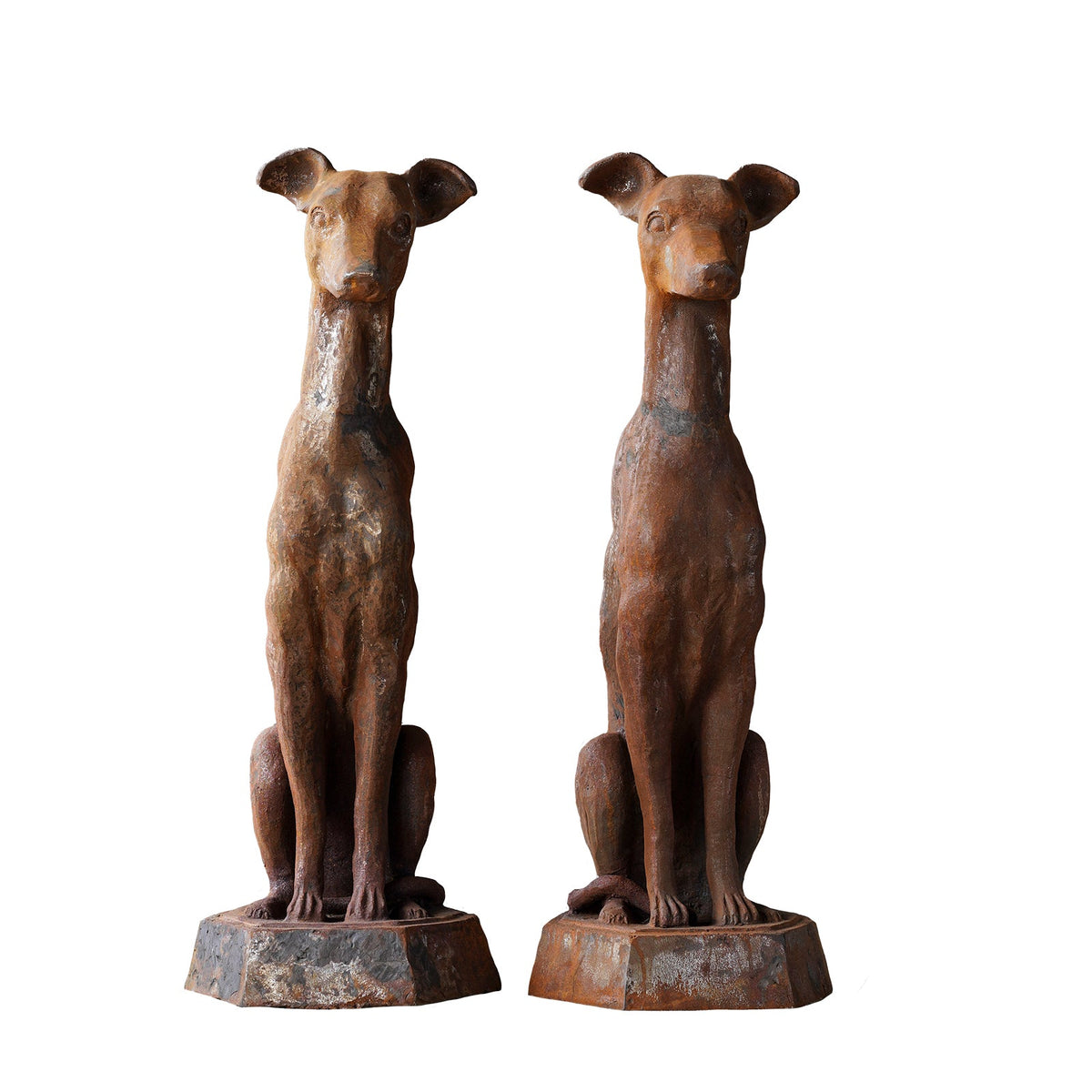 Cast Iron Whippet Pair