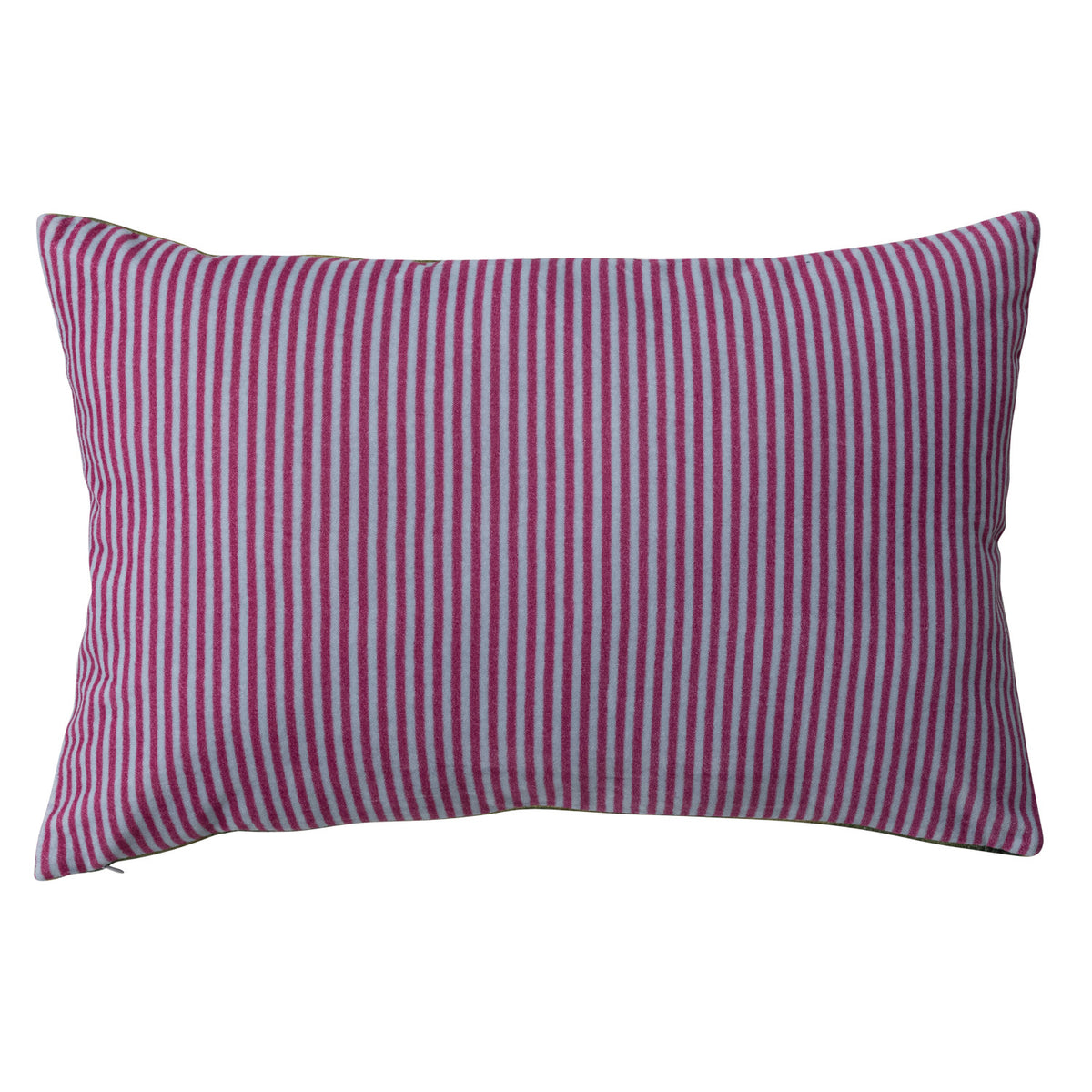 Cotton Velvet Printed Lumbar Pillow w/ Abstract Design