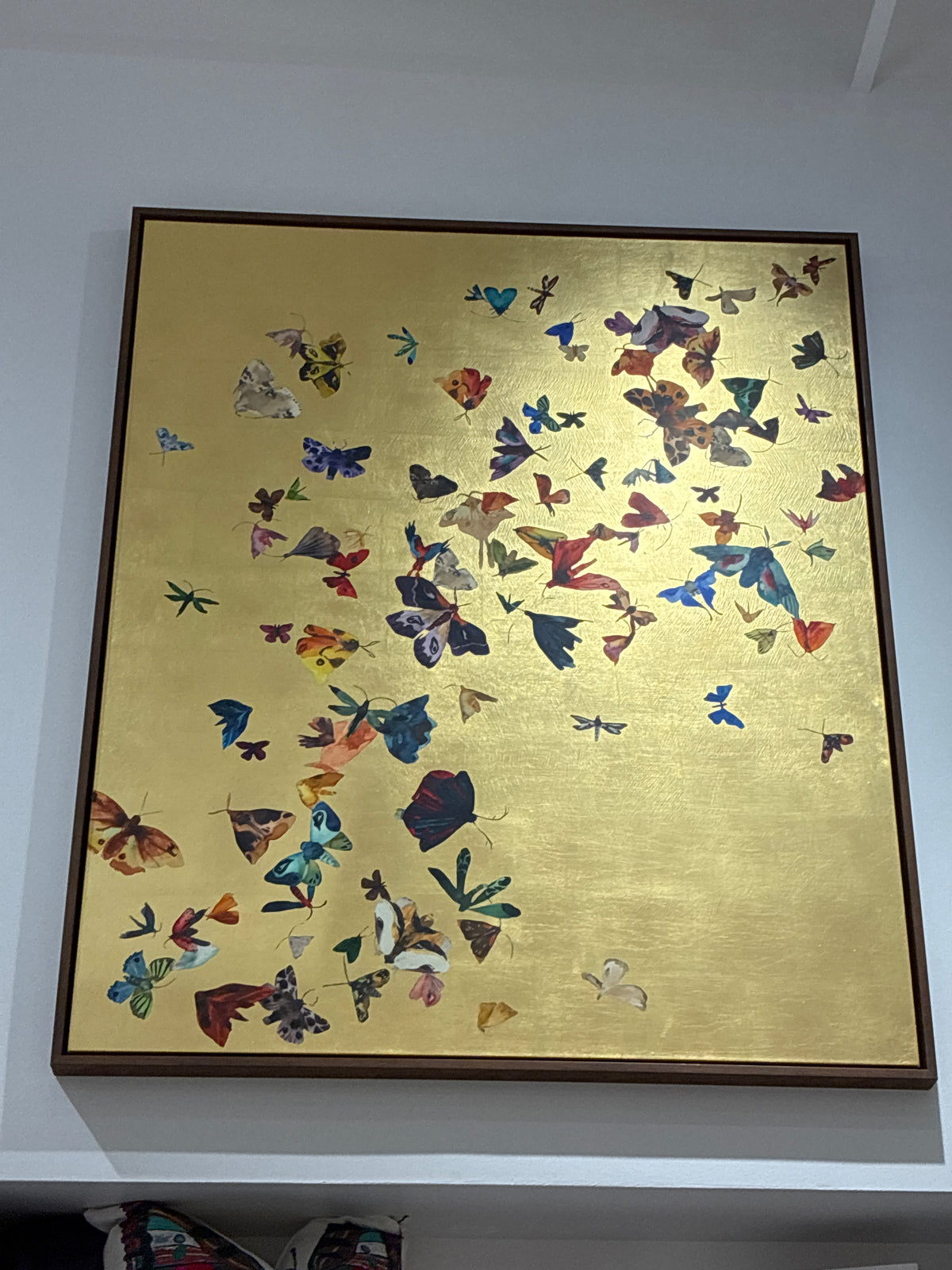 Golden Butterfly Art