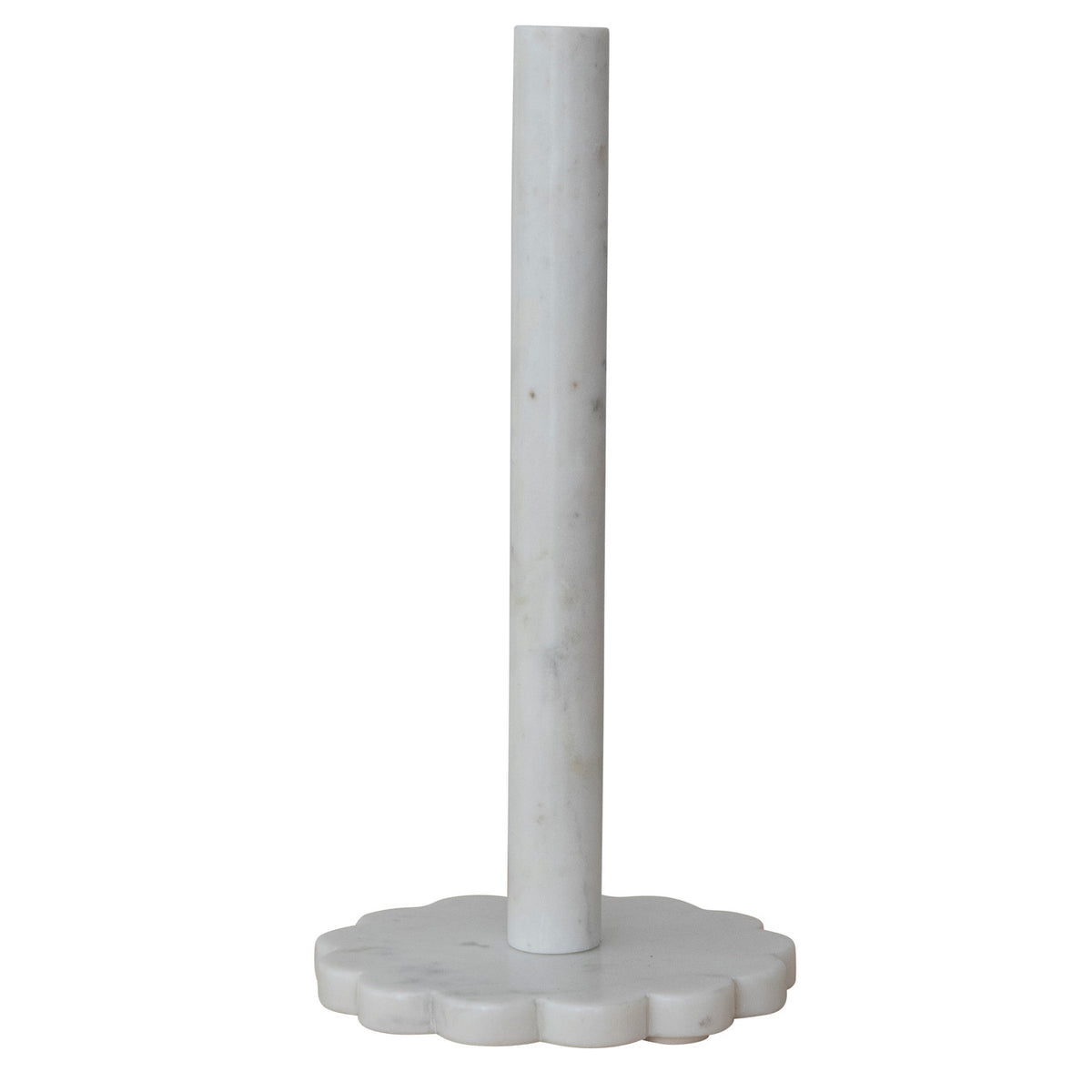 Marble Scalloped Paper Towel Holder,White Backordered