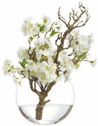 19" CHERRY BLOSSOM BRANCH IN GLASS VASE