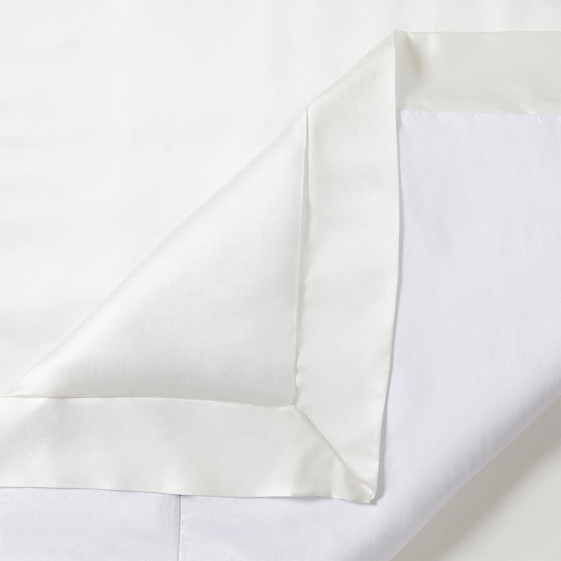 High Shine Satin Duvet Cover Set, Full/Queen, White, 3PC White, Duvet Cover Set, Full/Queen