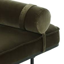 Rakesh Chaise Surrey Olive Ebony Steel Ebony Poplar