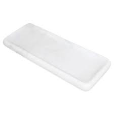 Lg. White Marble Round Edged Tray