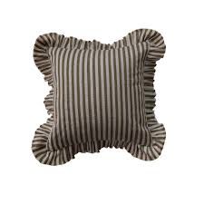 18"Square Woven Fabric Indoor/Outdoor Pillow with Stripes
