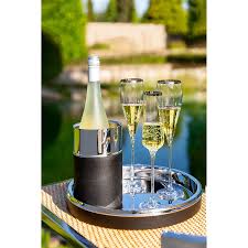 Andor Black & Silver Wine Cooler - Silver