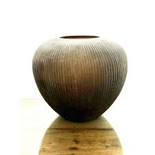 Appy Vase Small Smoke Brown Dia 9.75"- A - Smoke Brown