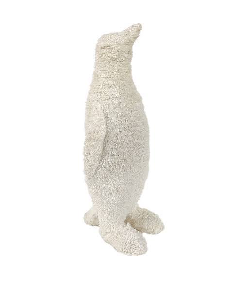 Med Knitted Boucle White Penguin Dia 8.3"- A - WHITE