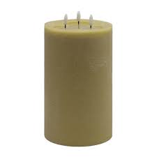 3 wick Large Dark Champagne Flameless Candle - Dark Champagne
