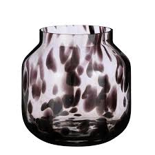 Lg. Pantera Glass Vase 10.45"H- A - Brown