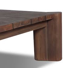 Soho Outdoor Coffee Table Stained Saddle Brown