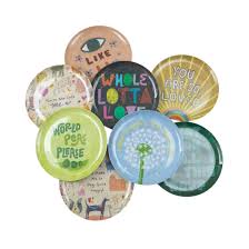 Whole Lotta Love Melamine Plate Collection- 8 Assorted