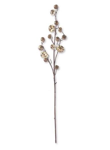 30 Inch Antique Gold Bell Branch