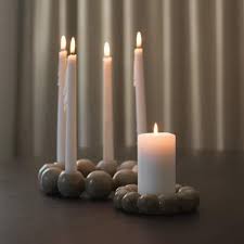 BRIGHT CANDLE HOLDER - Beige