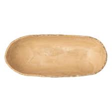 Serving Dish Large Beige Resin Dia 23.2" - Beige