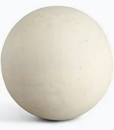 Paper Mache Ball Med - White