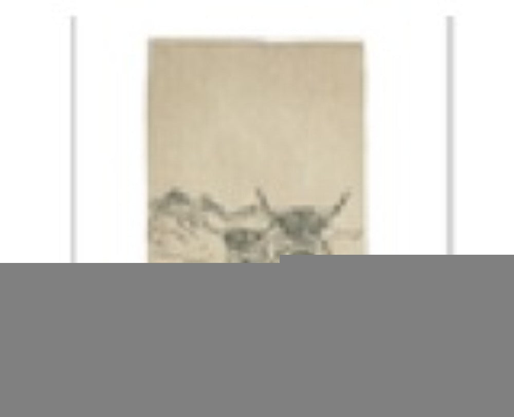Linen Tea Towel - Scenic Highland Cow