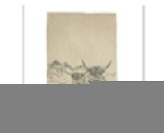Linen Tea Towel - Scenic Highland Cow