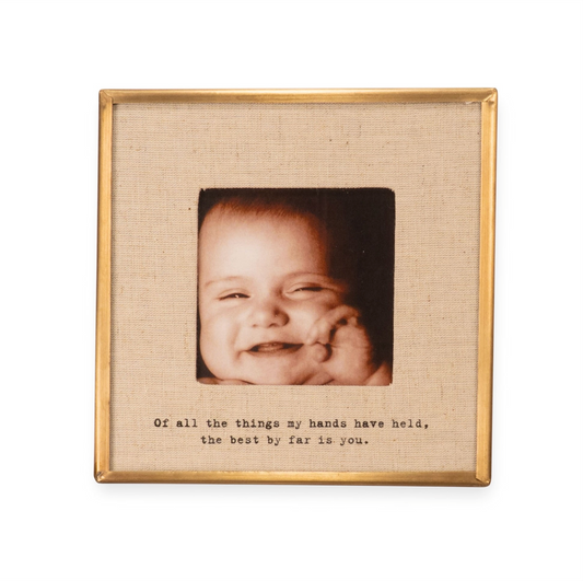 Of All The Things Brass Linen Frame
