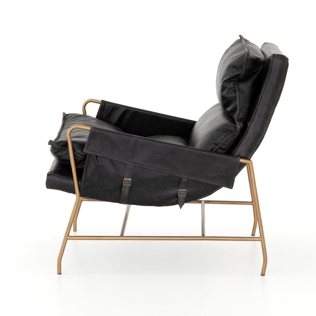 Taryn Chair - Sonoma Black - Aged Brass