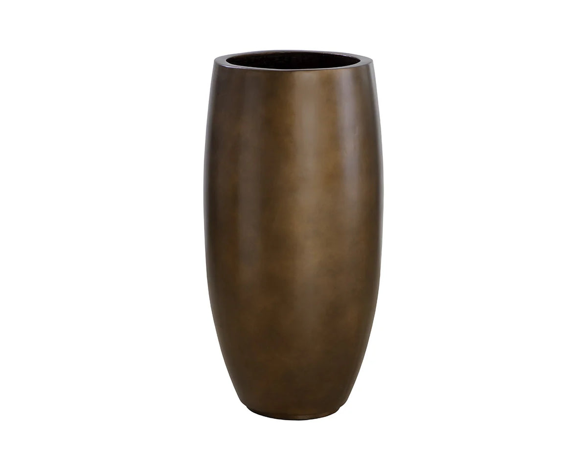 Aster Planter - Tall - Antique Bronze