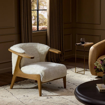 Fabian Chair - Cream Shearling