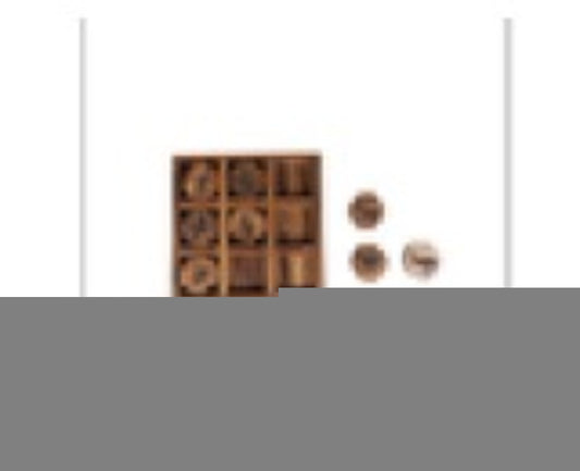 Tic Tac Toe Game Walnut Wood - Hare& Bee