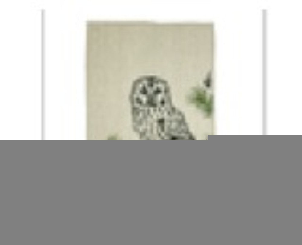 Linen Tea Towel - Tawny Owl