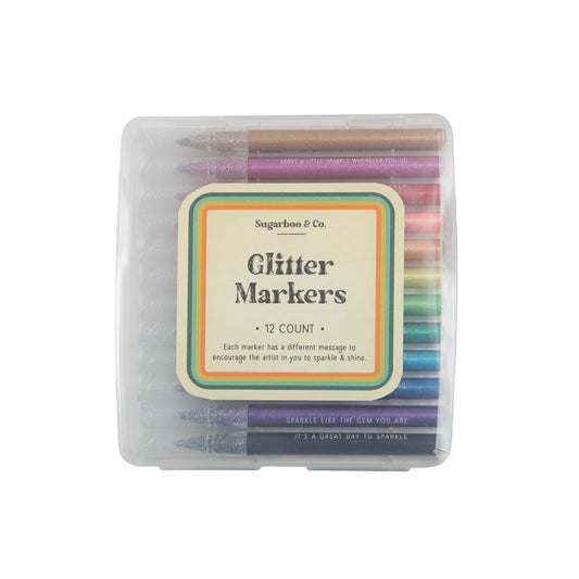 Glitter Markers 12 count