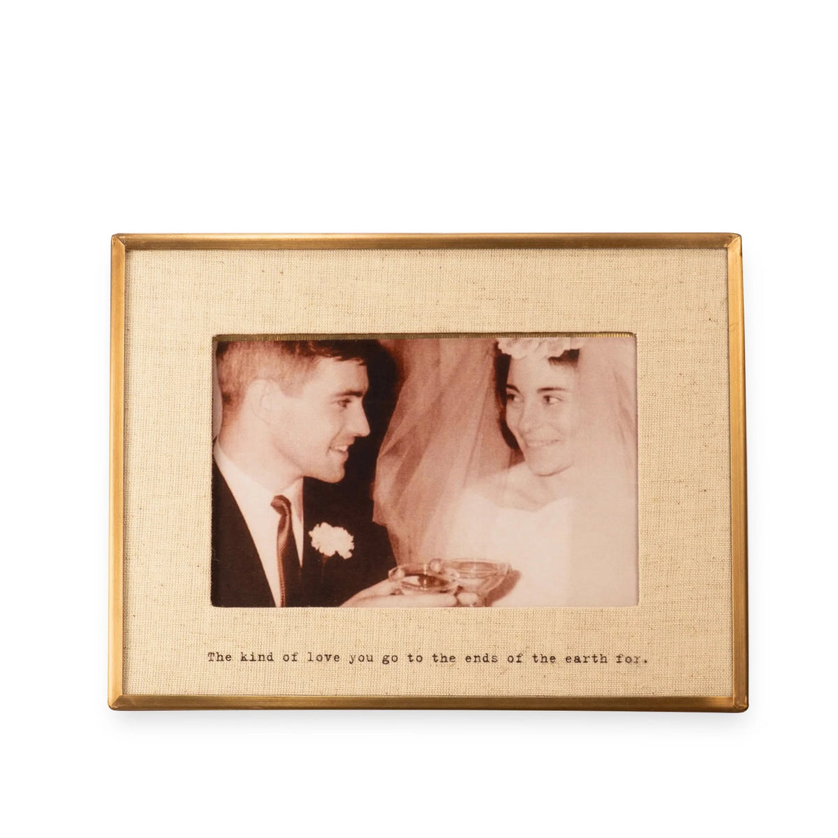 The Kind Of Love - Brass Linen Frame