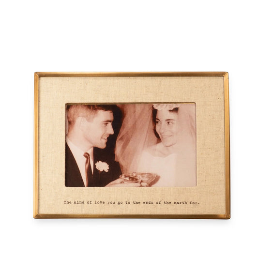 The Kind Of Love - Brass Linen Frame