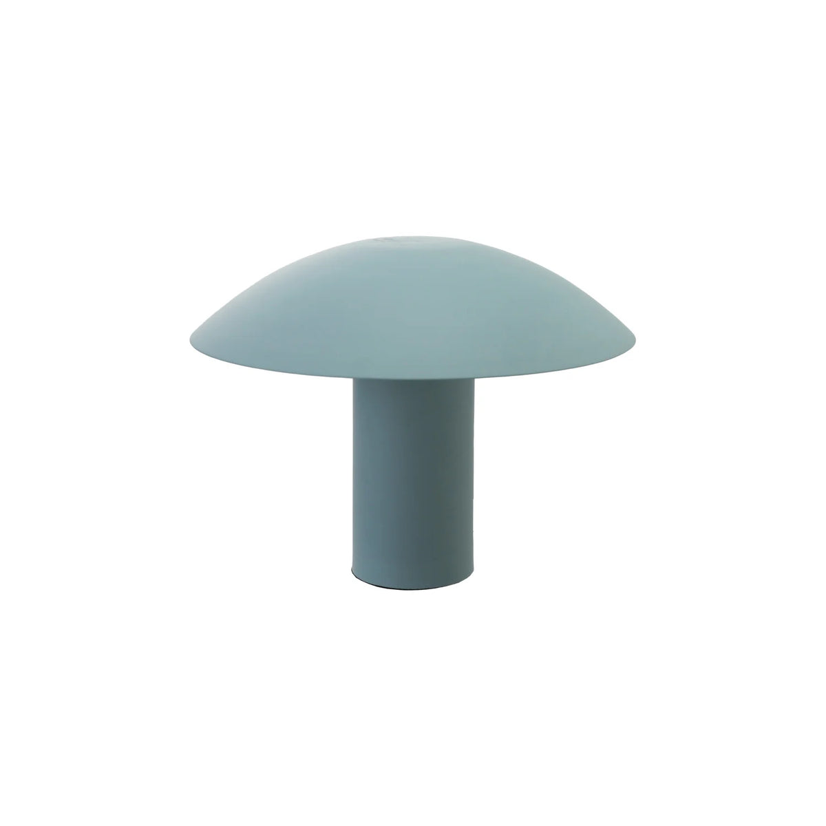 Metal Table Lamp with Inline Switch, Matte Finish, Blue
