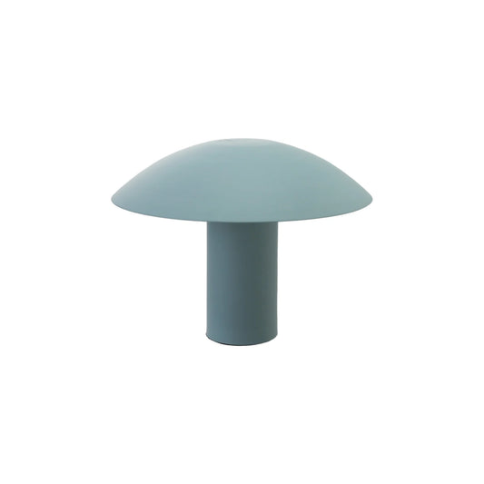 Metal Table Lamp with Inline Switch, Matte Finish, Blue