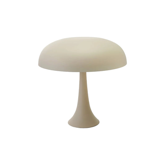 Metal Table Lamp with Inline Switch, Matte Finish, White