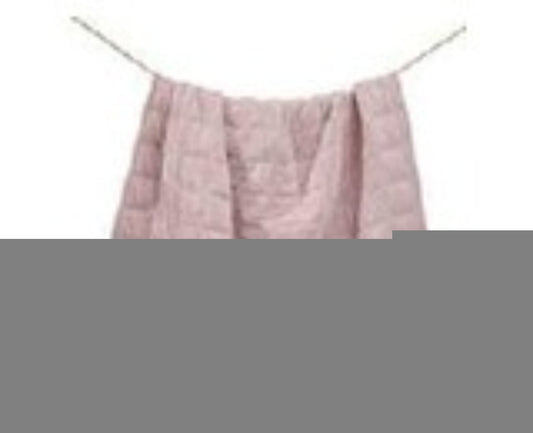 Stella Faux Silk Velvet Double Box Stitch Throw, 50" x 60", Lilac, 1PC Lilac, Throw