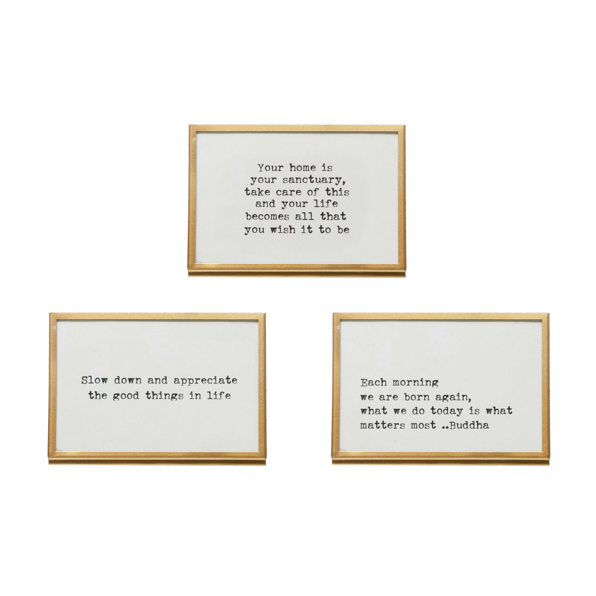Frame with Easel and Saying,3 Styles
