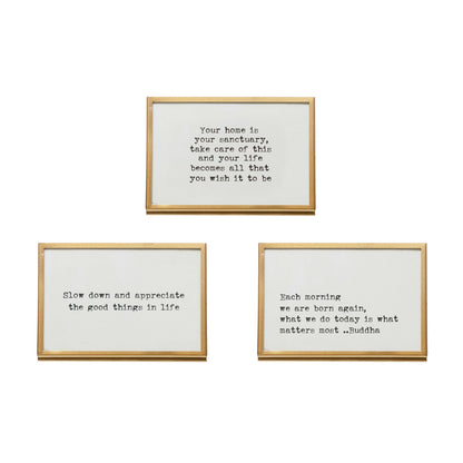 Frame with Easel and Saying,3 Styles