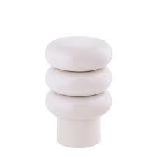 Iron White Stool Retro - White