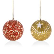 Mercury Glass Ball Ornamentwith Flocked Pattern,2 Styles In Stock