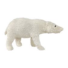 Lg Knitted Boucle White Bear Dia 22.4"
