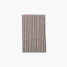 Woven Cotton Terry Hand Towel with Geometric Pattern & Loop