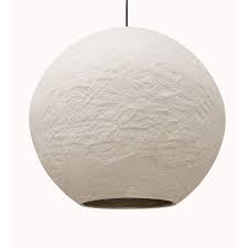 Paper Mache Off-White Pendant