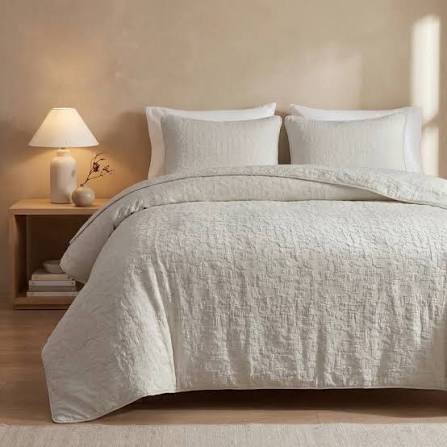 Porto MatelassÃ© Comforter Set, Full/Queen, Light Taupe, 3PC Light Taupe, Comforter Set, Full/Queen