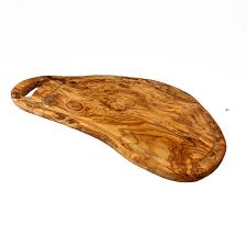 Handled Carving Board (with Groove) 47cm Olive Woo
