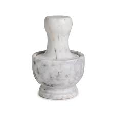 LP White Marble Mushroom Grinder