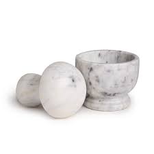 LP White Marble Mushroom Grinder