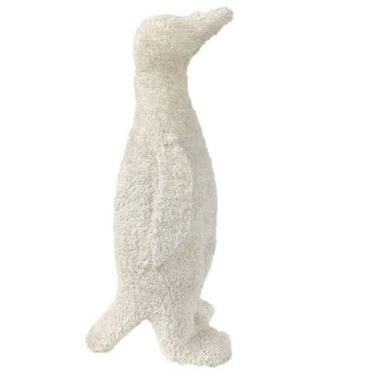 Lg Knitted Boucle White Penguin Dia 10.2"
